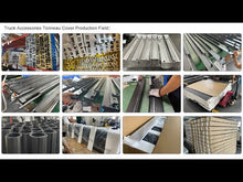 Load and play video in Gallery viewer, Aluminum Alloy Hard Lid Pickup Truck Tonneau Bed Cover Wholesale For 2009-2022 Dodge Ram 1500