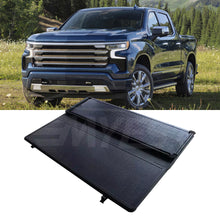 Load image into Gallery viewer, Aluminum alloy waterproof pickup truck hard top four fold tonneau cover for 2014-2022 Chevy Silverado/GMC Sierra 1500/2500/3500