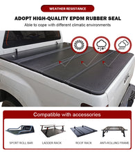Load image into Gallery viewer, Aluminum alloy waterproof pickup truck hard top four fold tonneau cover for 2014-2022 Chevy Silverado/GMC Sierra 1500/2500/3500