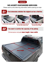 Load image into Gallery viewer, Aluminum alloy universal pickup hard top manual roller tonneau cover Bed for hilux ford ranger ISUZU D-MAX Mazda VW Amarok