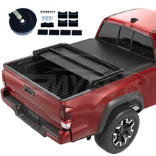 Load image into Gallery viewer, Pickup truck waterproof soft top tri fold  tonneau cover for 2014-2022 Chevy Silverado/GMC Sierra 1500/2500/3500
