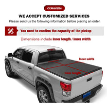 Load image into Gallery viewer, Pickup truck waterproof soft top tri fold  tonneau cover for 2014-2022 Chevy Silverado/GMC Sierra 1500/2500/3500
