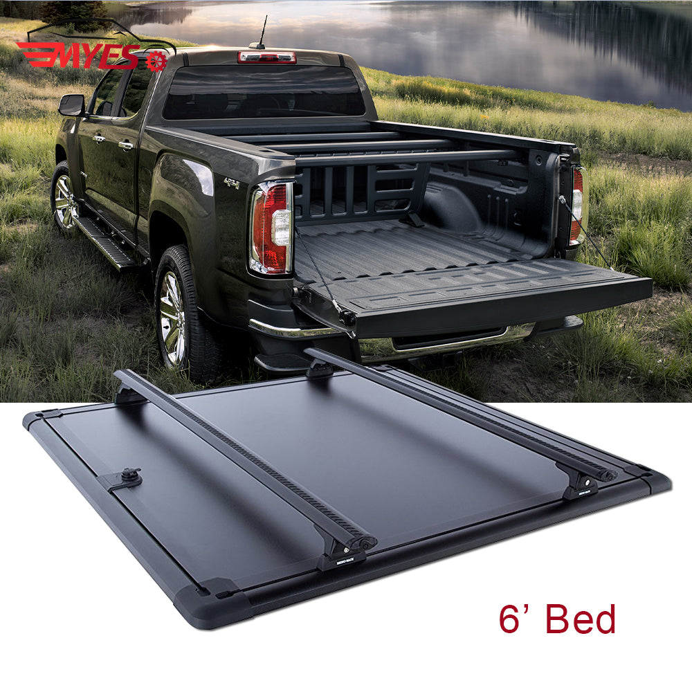 6' Bed hard fiberglass pickup truck bed tonneau cover for 2015-2022 CHEVROLET Colorado