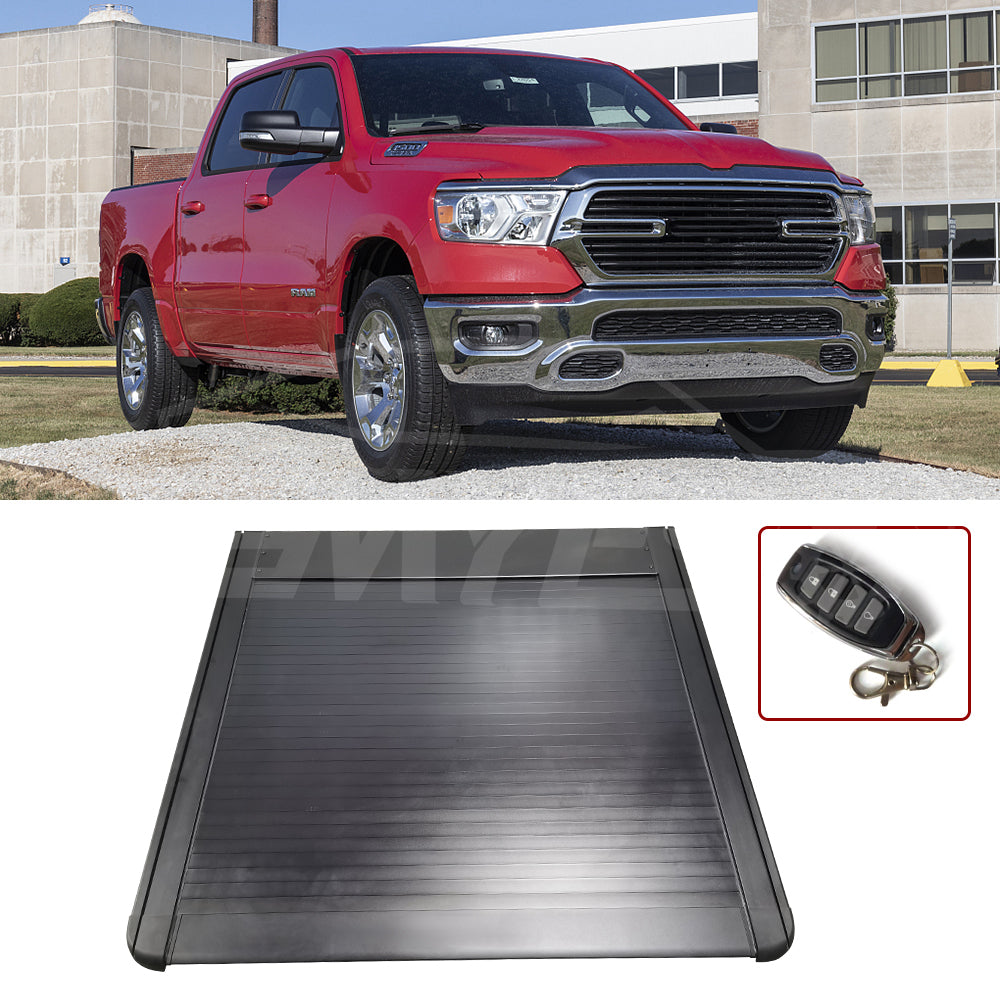 Pickup Truck 4X4 Manual/electric Roll Up Tonneau Cover for 2009-2022 Dodge Ram 1500, RamBox 5.5'/6.4' Bed