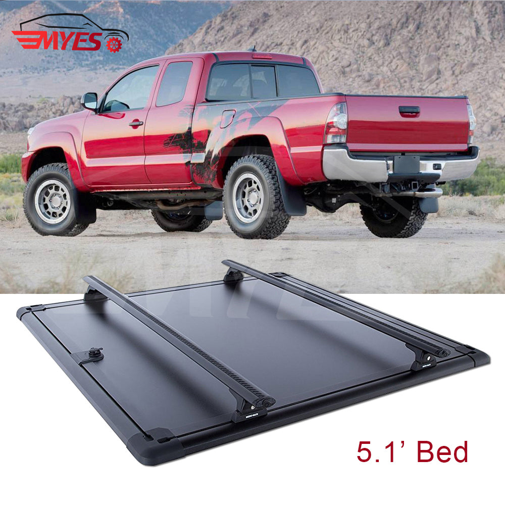 Waterproof 5.1' Bed pickup truck accessories tonneau bed cover for 2016-2022 Toyota Tacoma w/Track System