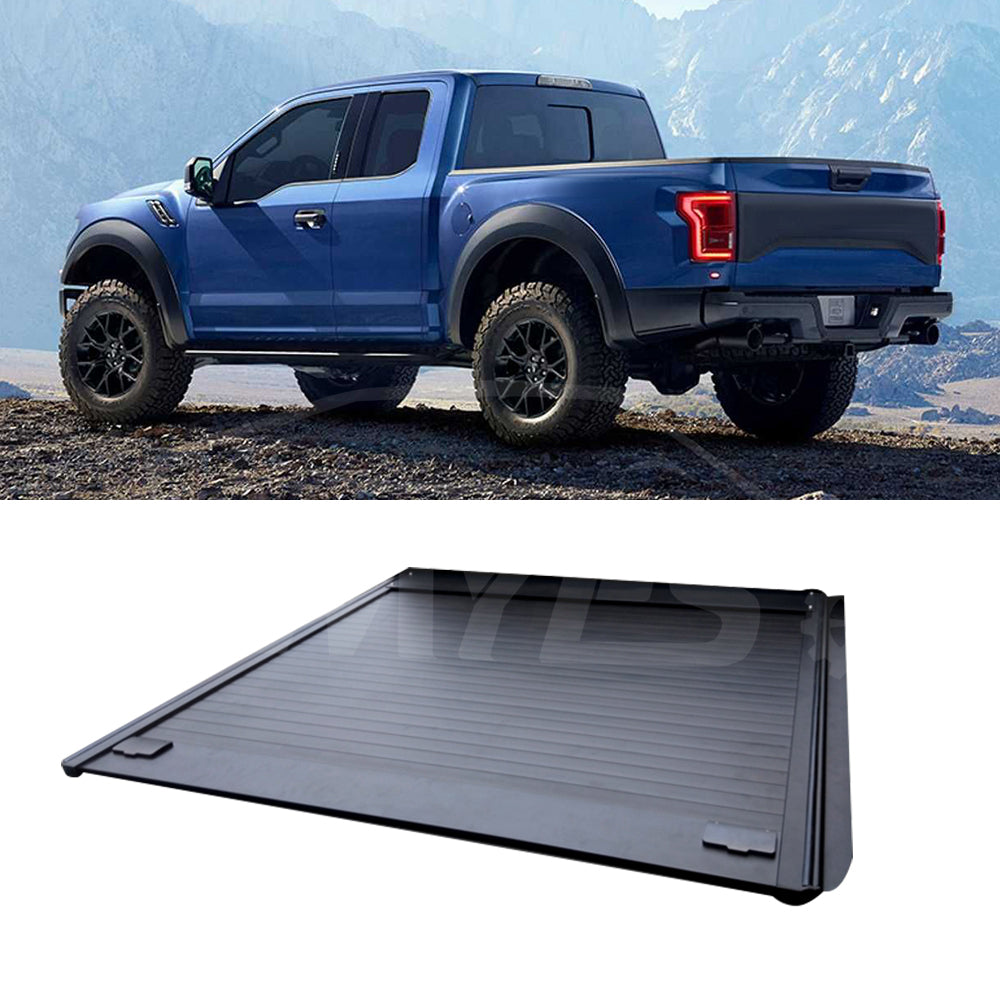 Retractable pickup manual roller tonneau cover for 2009-2022 Ford F-150/F-250/F-350