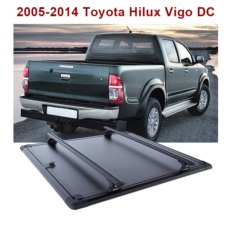 Aluminum alloy waterproof pickup tonneau cover for 2005-2014 Toyota Hilux Vigo DC