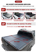 Load image into Gallery viewer, Aluminum alloy universal pickup hard top manual roller tonneau cover Bed for hilux ford ranger ISUZU D-MAX Mazda VW Amarok
