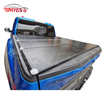 Load image into Gallery viewer, Pickup truck aluminum hard top four fold tonneau cover for hilux ford ranger ISUZU D-MAX Mazda VW Amarok
